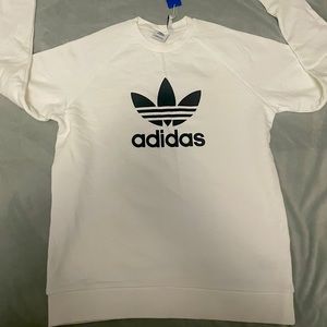 Adidas crew neck sweatshirt | Large | White